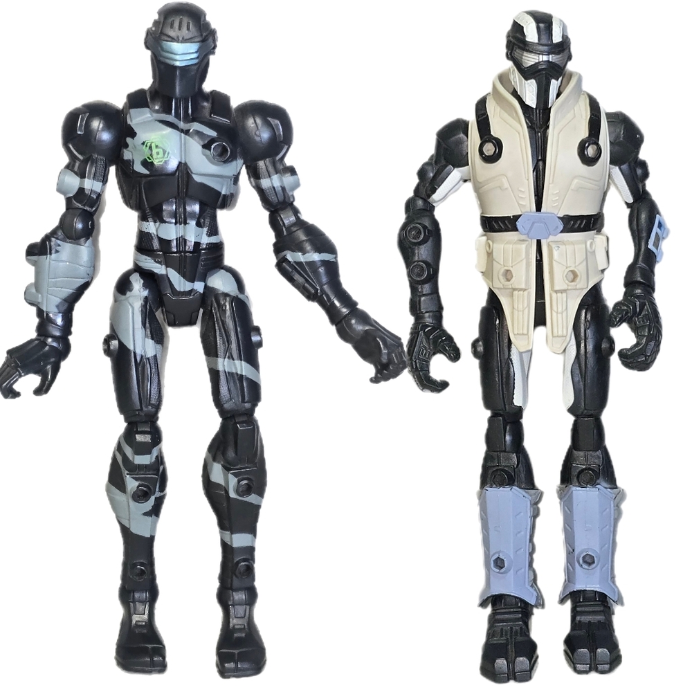 Hasbro GI Joe Sigma 6 Snake Eyes 8" Action Figure Lot Of 2 Night Ops Arctic Gear